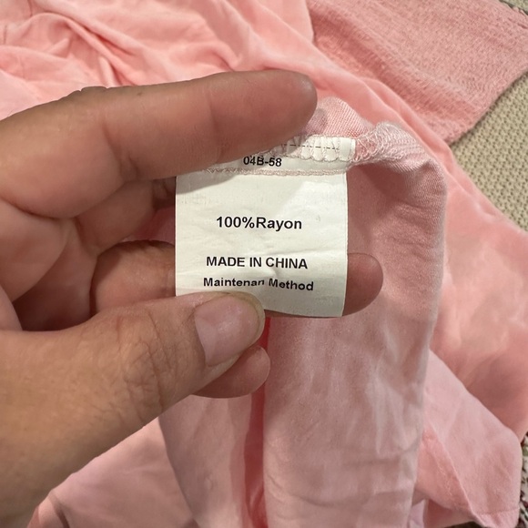 ZESICA sleeveless midi dress with elastic waist in pink - Picture 3 of 5